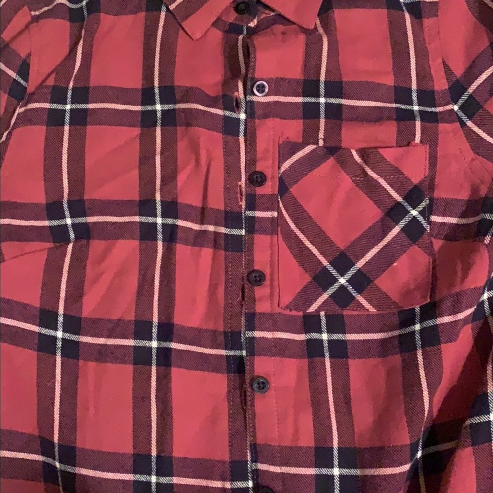 🌼🔥Sale🔥 NWT Front knot plaid flannel🌼 - Picture 3 of 6